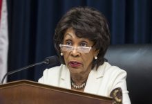 **FILE** House Financial Services Committee Chairman Maxine Waters (D-Calif.) speaks during a House Financial Services Committee Hearing on Capitol Hill on April 9, 2019 in Washington, DC. U.S. Secretary of Treasury Steve Mnuchin is testifying on the state of the international financial system. (Photo by Zach Gibson/Getty Images)