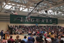 Charles H. Flowers High School in Springdale held its sixth annual Senior Signing Day on May 3 to honor the school's nearly 500 seniors. (William J. Ford/The Washington Informer)