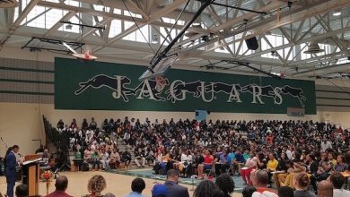 Charles H. Flowers High School in Springdale held its sixth annual Senior Signing Day on May 3 to honor the school's nearly 500 seniors. (William J. Ford/The Washington Informer)